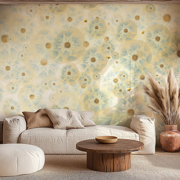 Ομάδα λουλουδιών με κίτρινα και μπλε χρώματα Ομάδα λουλουδιών με κίτρινα και μπλε χρώματα