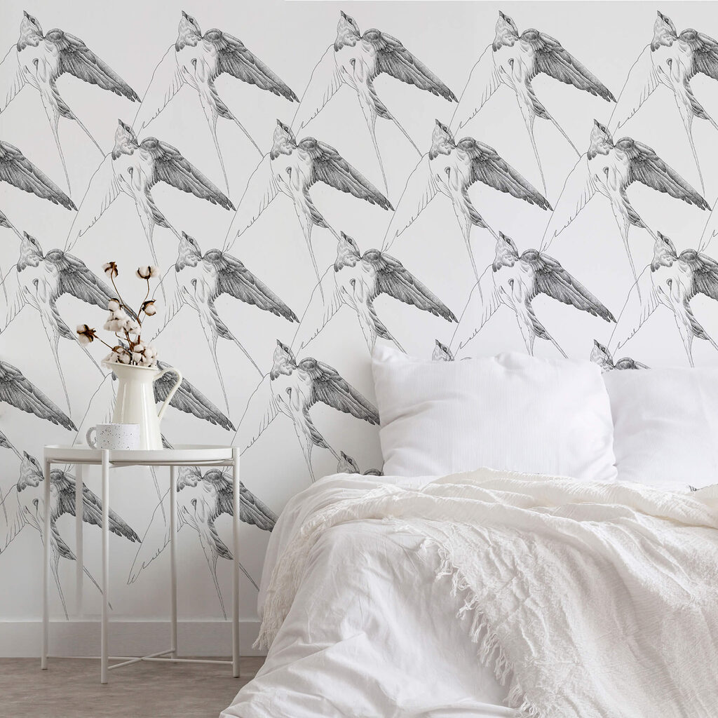 Ομάδα πουλιών με φτερά