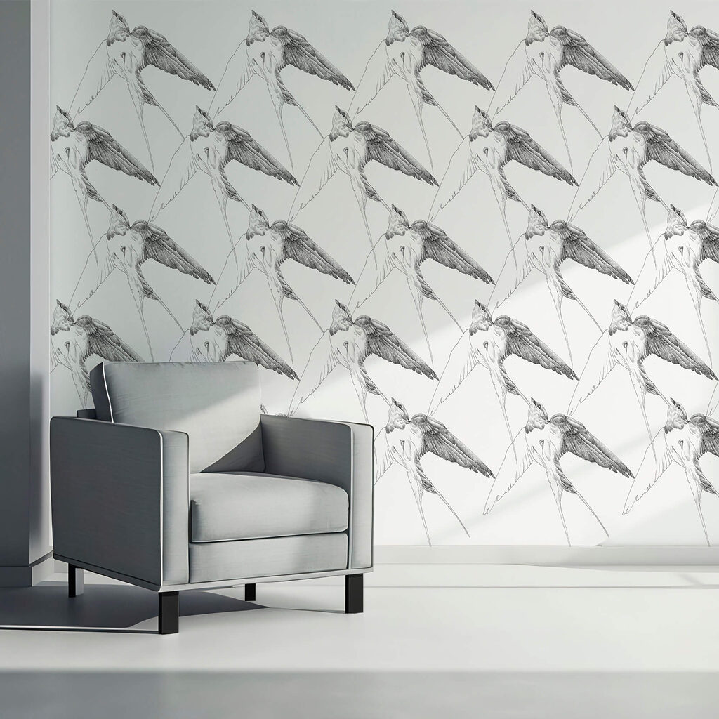 Ομάδα πουλιών με φτερά