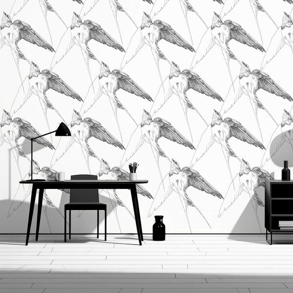 Ομάδα πουλιών με φτερά