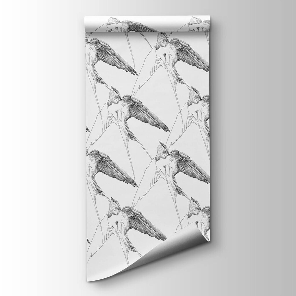 Group of birds with wings