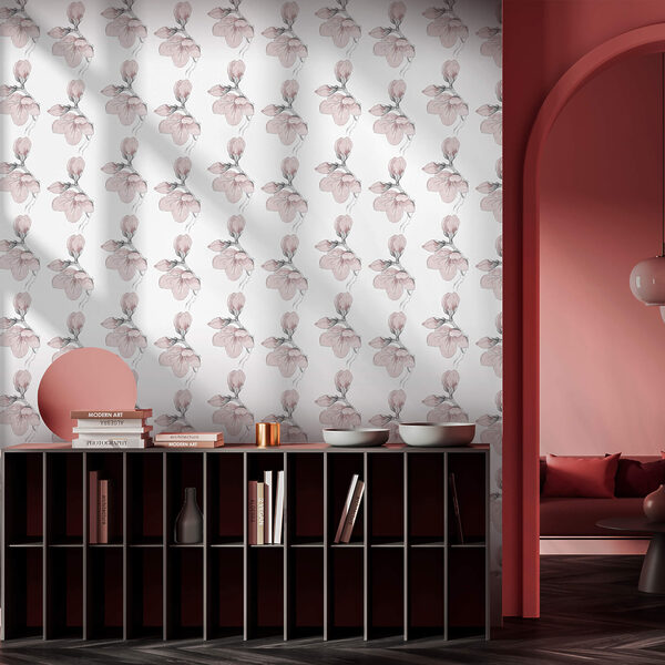 Μοτίβο λουλουδιών σε λευκό φόντο