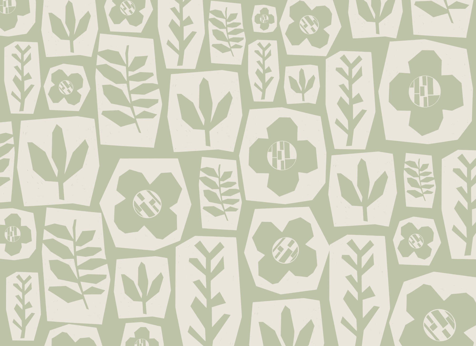 Pattern of flowers and leaves Pattern of flowers and leaves