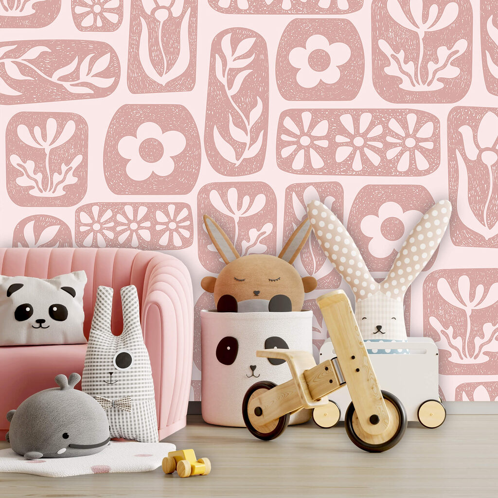 Μοτίβο με λουλούδια και φύλλα Μοτίβο με λουλούδια και φύλλα