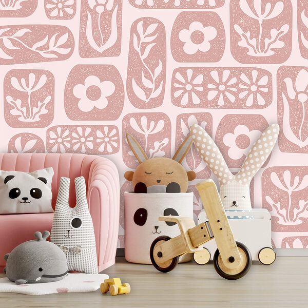 Μοτίβο με λουλούδια και φύλλα Μοτίβο με λουλούδια και φύλλα