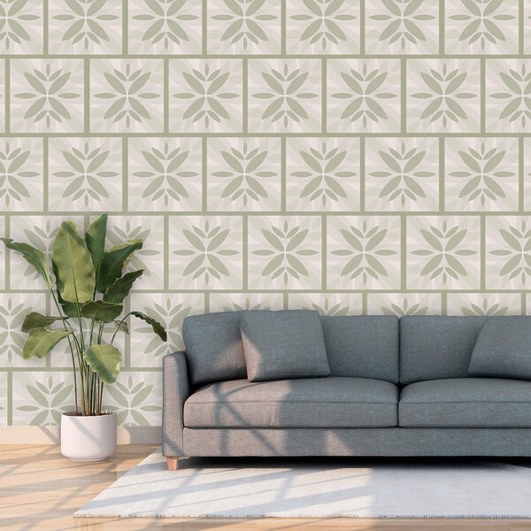 Μοτίβο λουλουδιών σε έναν τοίχο