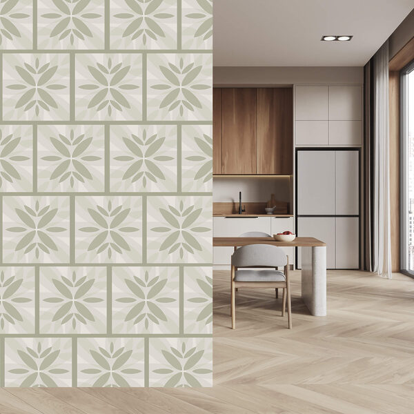 Μοτίβο λουλουδιών σε έναν τοίχο