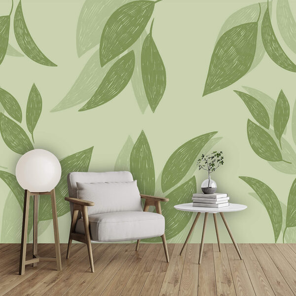 Μοτίβο πράσινων φύλλων