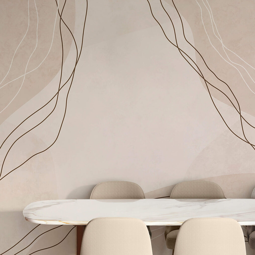 Λευκές και καφέ γραμμές σε μπεζ φόντο Λευκές και καφέ γραμμές σε μπεζ φόντο