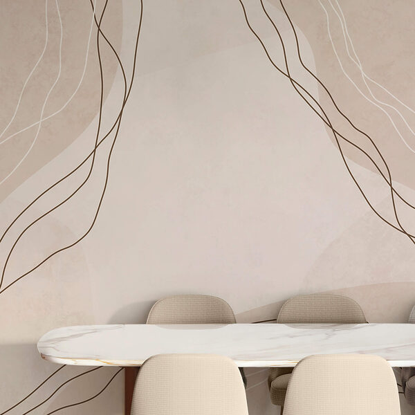 Λευκές και καφέ γραμμές σε μπεζ φόντο Λευκές και καφέ γραμμές σε μπεζ φόντο