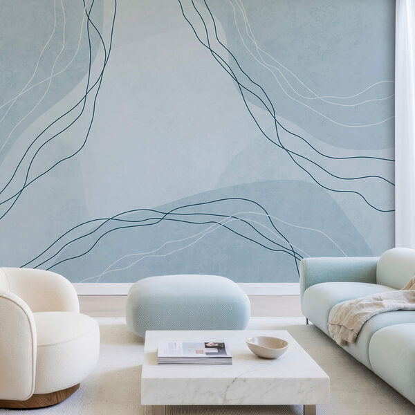 Μπλε και λευκό φόντο με γραμμές