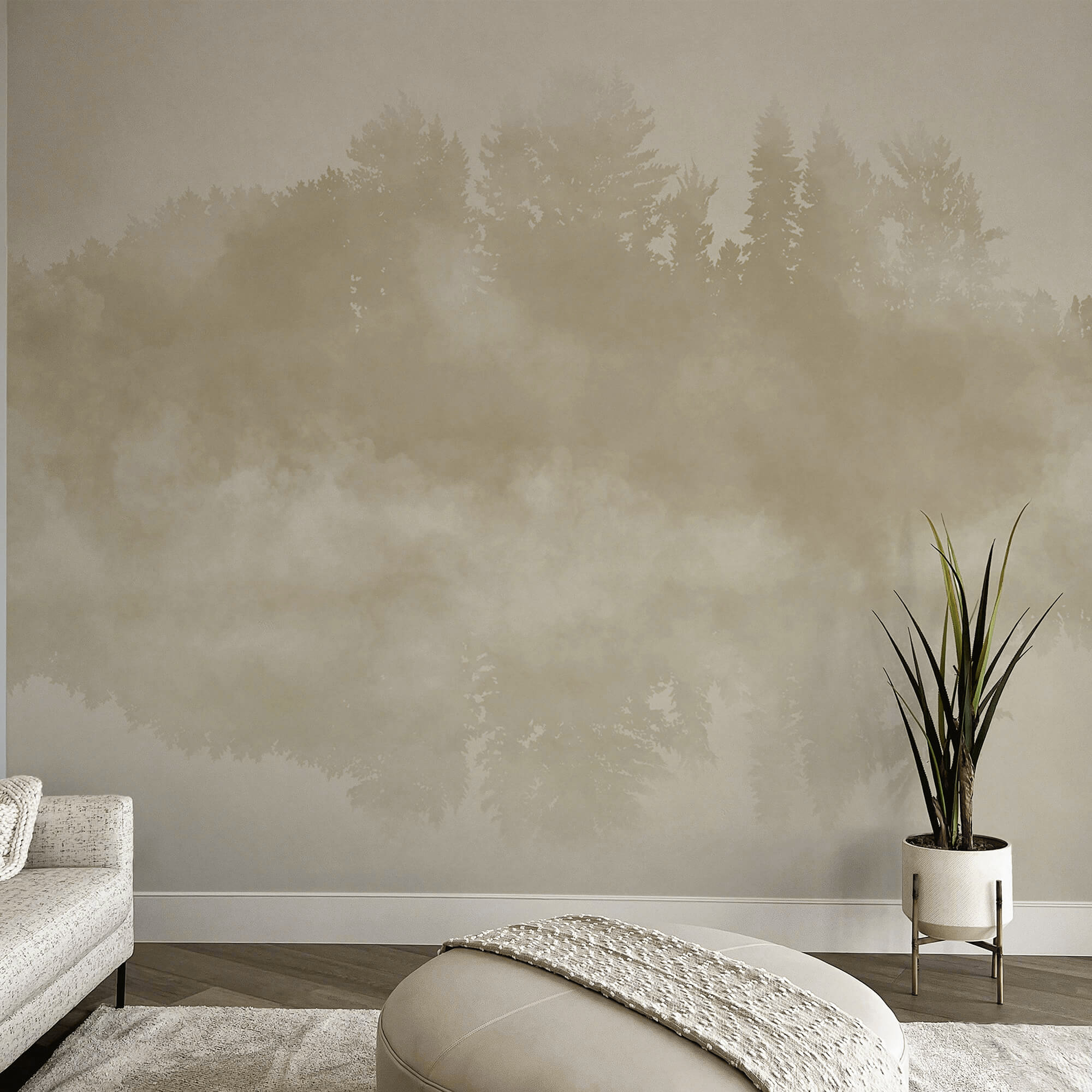 Σύννεφο καπνού και δέντρα Σύννεφο καπνού και δέντρα