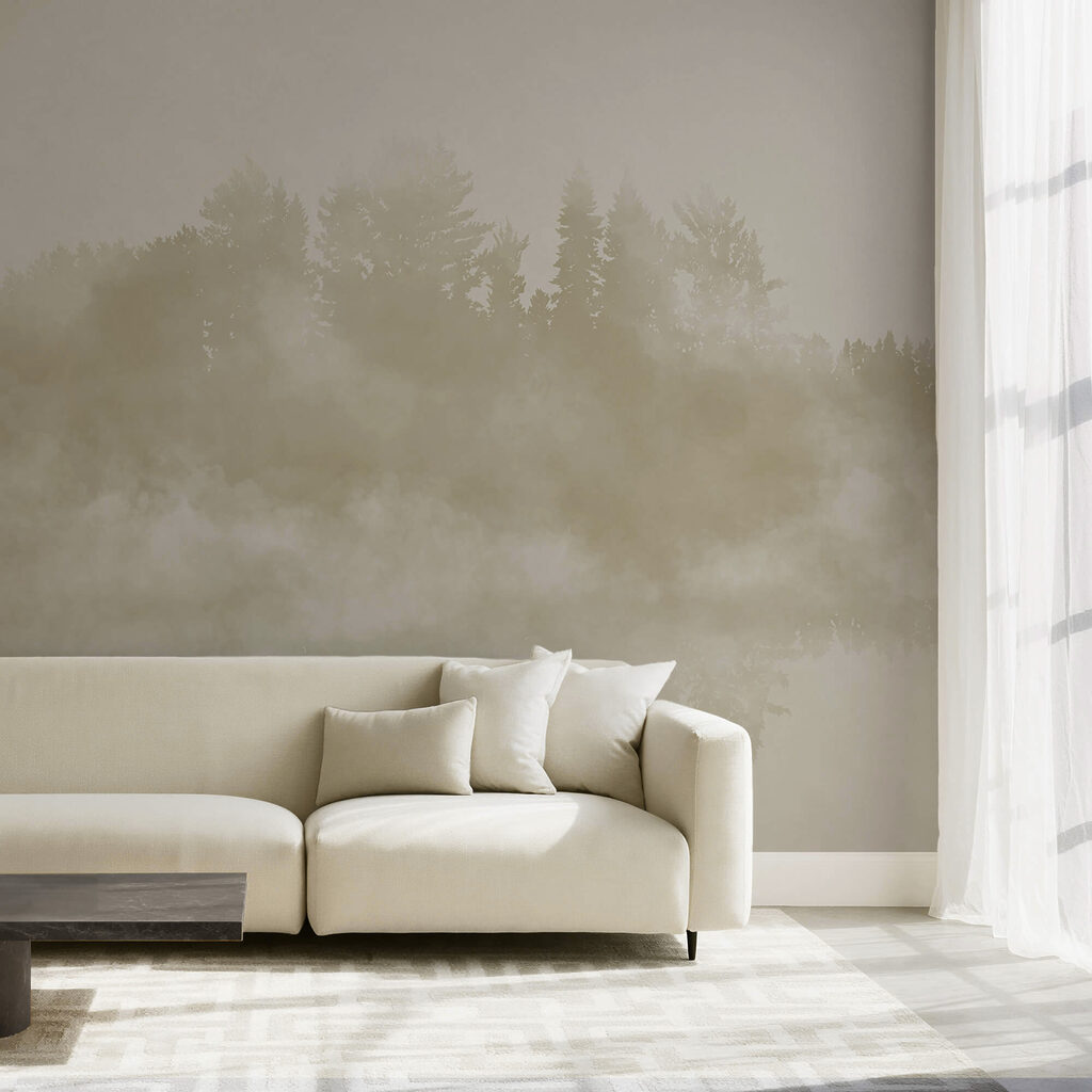 Σύννεφο καπνού και δέντρα Σύννεφο καπνού και δέντρα