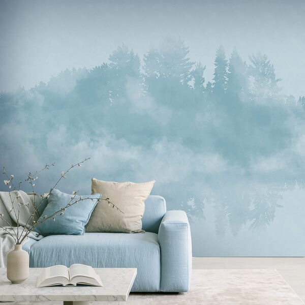 Ταπετσαρίες Ταπετσαρίες Σύννεφο καπνού και δέντρα (Κωδικός προϊόντος: t00572v1)