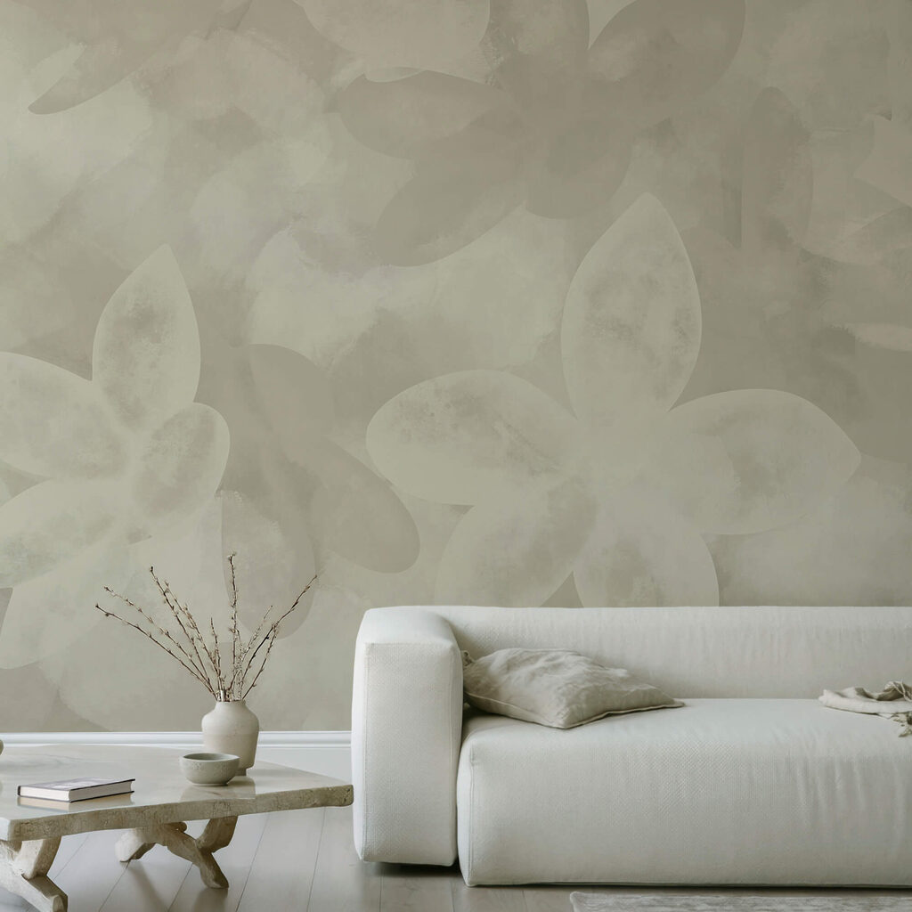 Λευκό μοτίβο λουλουδιών