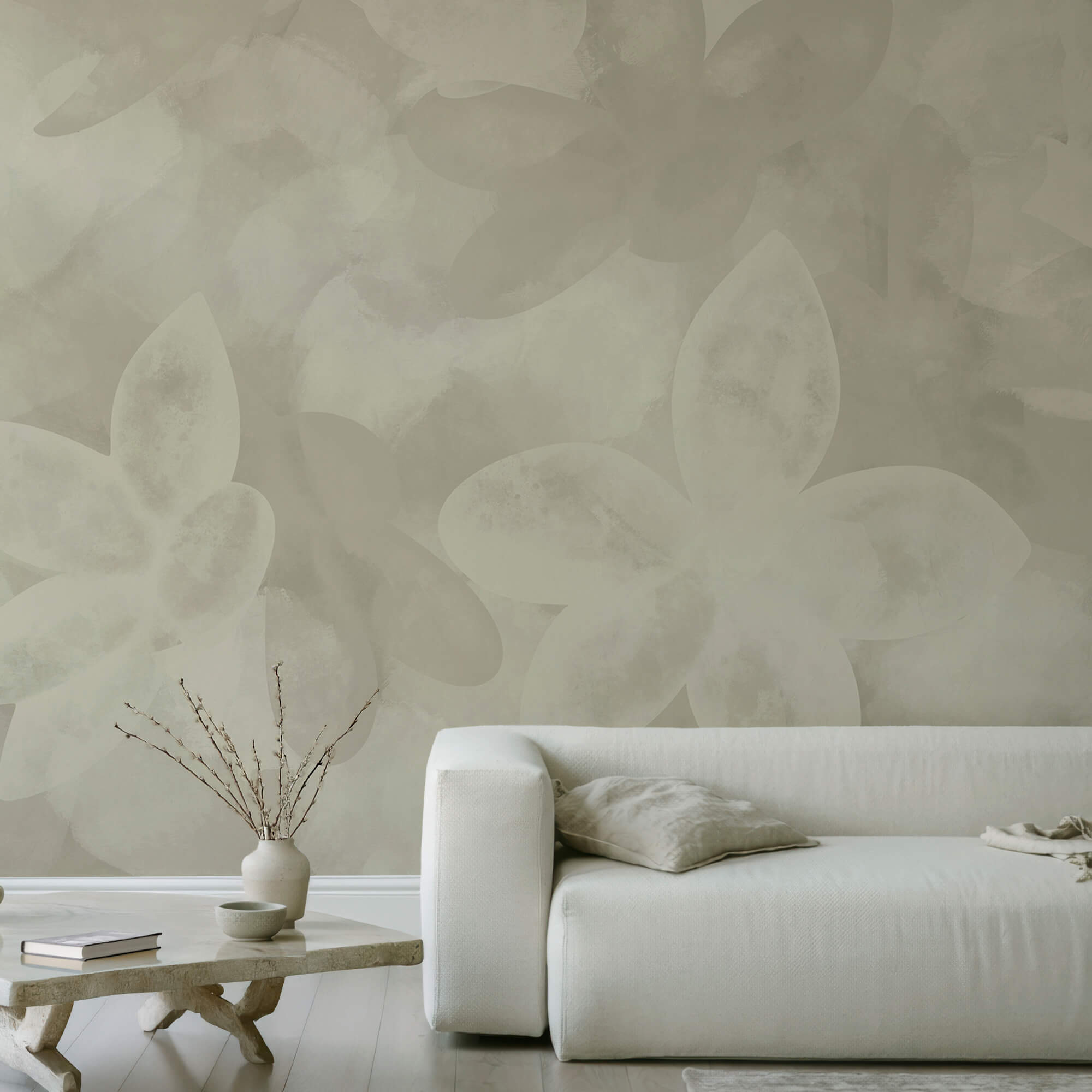 Λευκό μοτίβο λουλουδιών