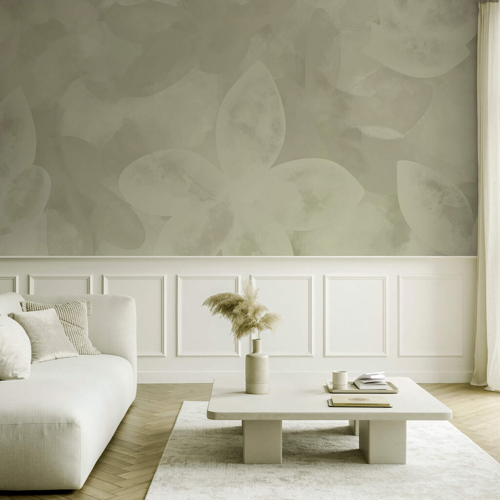 Λευκό μοτίβο λουλουδιών