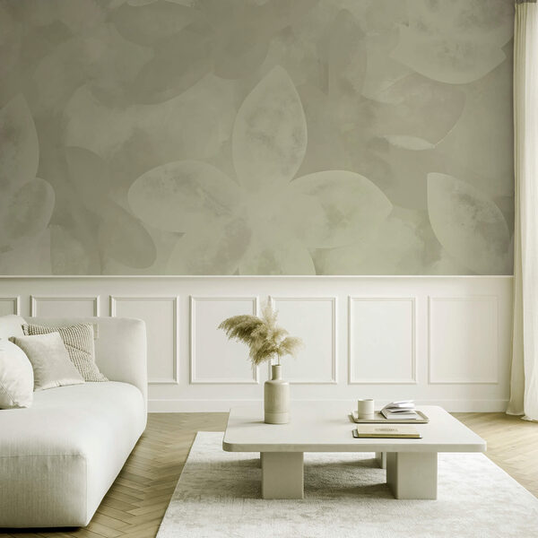 Λευκό μοτίβο λουλουδιών