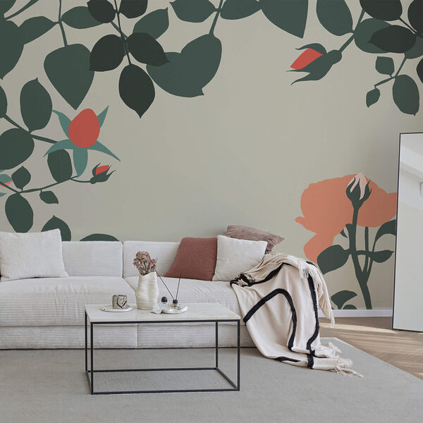 Λουλουδάτο σχέδιο με ζωντανές αποχρώσεις Λουλουδάτο σχέδιο με ζωντανές αποχρώσεις