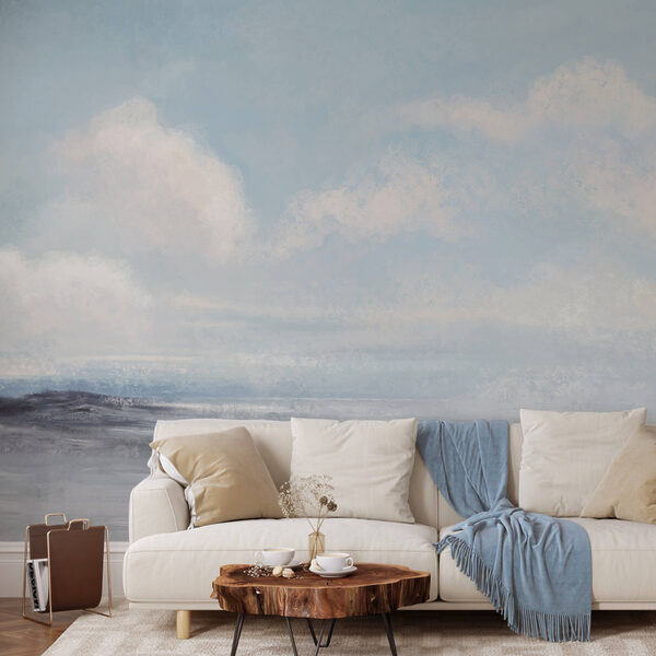 Τοπίο με συννεφιασμένο ουρανό