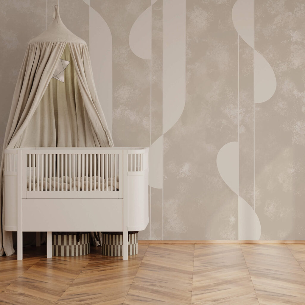 Αφηρημένα σχήματα σε απαλές μπεζ αποχρώσεις