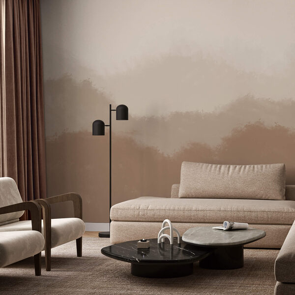 Καφέ και λευκό φόντο