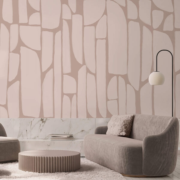 Μοτίβο με λευκά και ροζ σχήματα