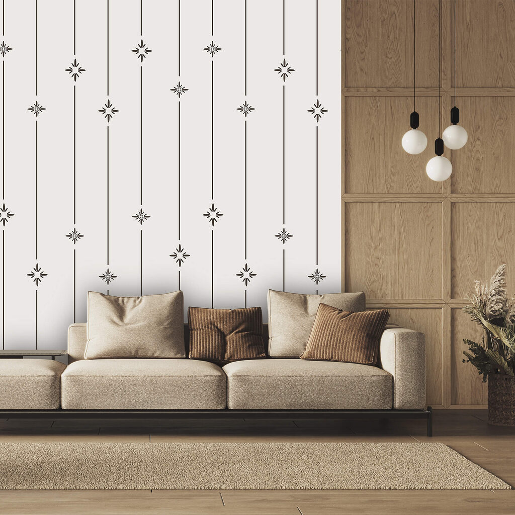 Μοτίβο από αστέρια και γραμμές