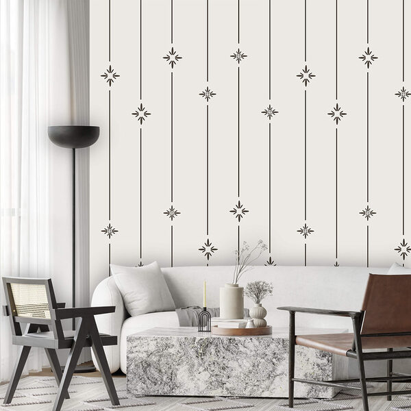 Μοτίβο από αστέρια και γραμμές