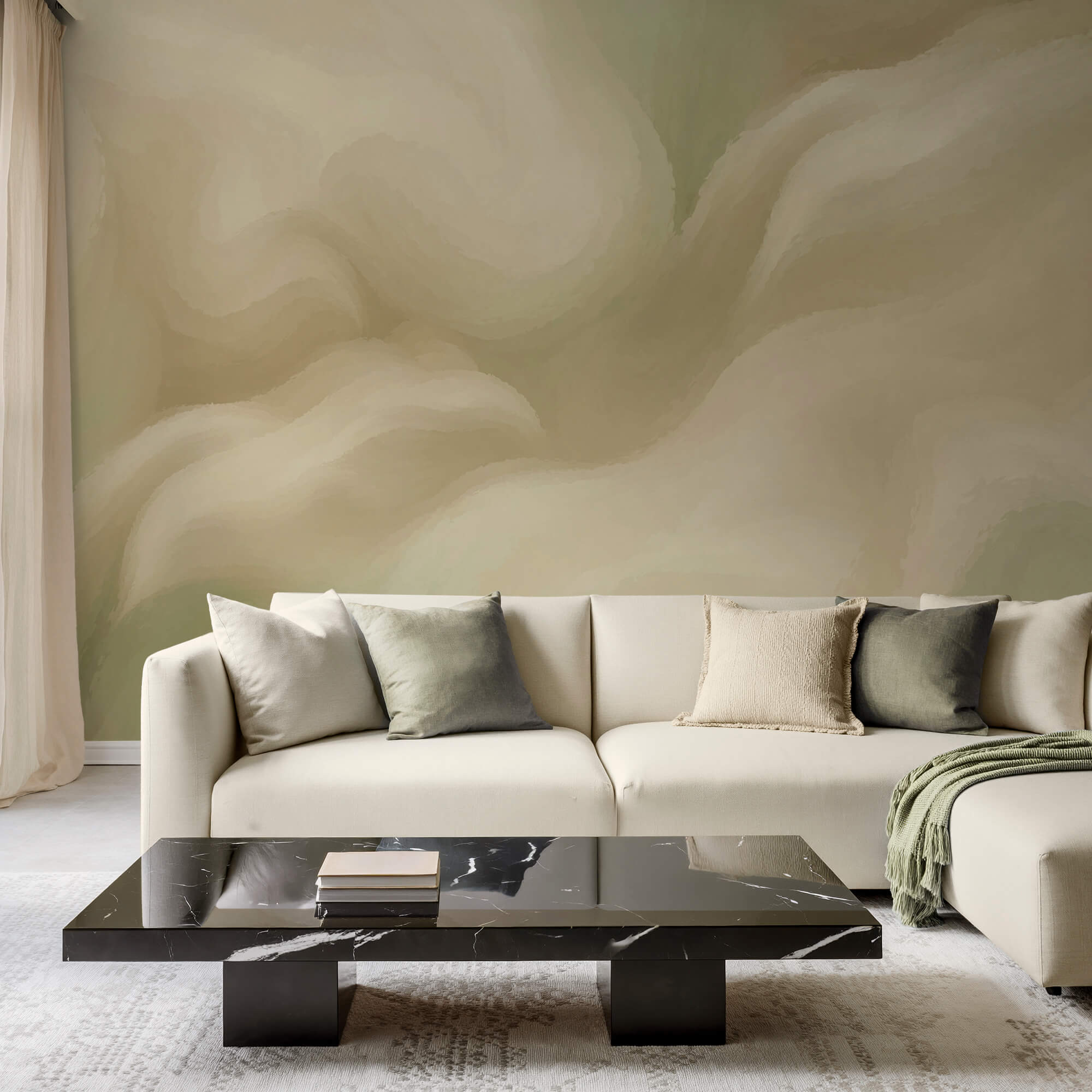 Απαλό, ρευστό αφηρημένο σχέδιο σε ανοιχτούς τόνους