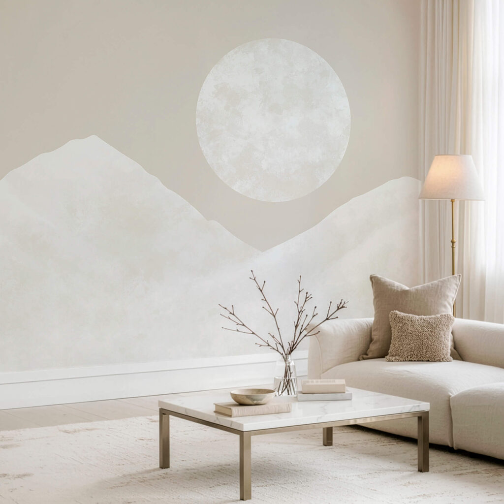 Το φεγγάρι πάνω από ένα βουνό