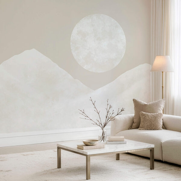 Το φεγγάρι πάνω από ένα βουνό