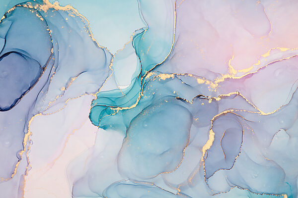 Serene abstract waves of cool colors Serene abstract waves of cool colors