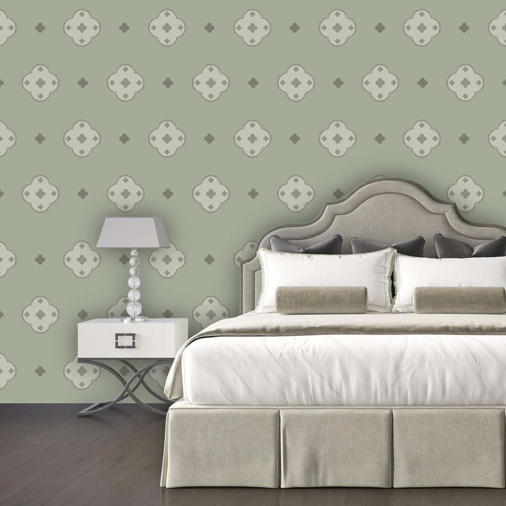 Μοτίβο με σταυρούς σε πράσινο φόντο