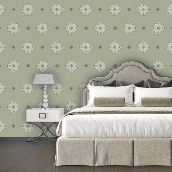 Μοτίβο με σταυρούς σε πράσινο φόντο