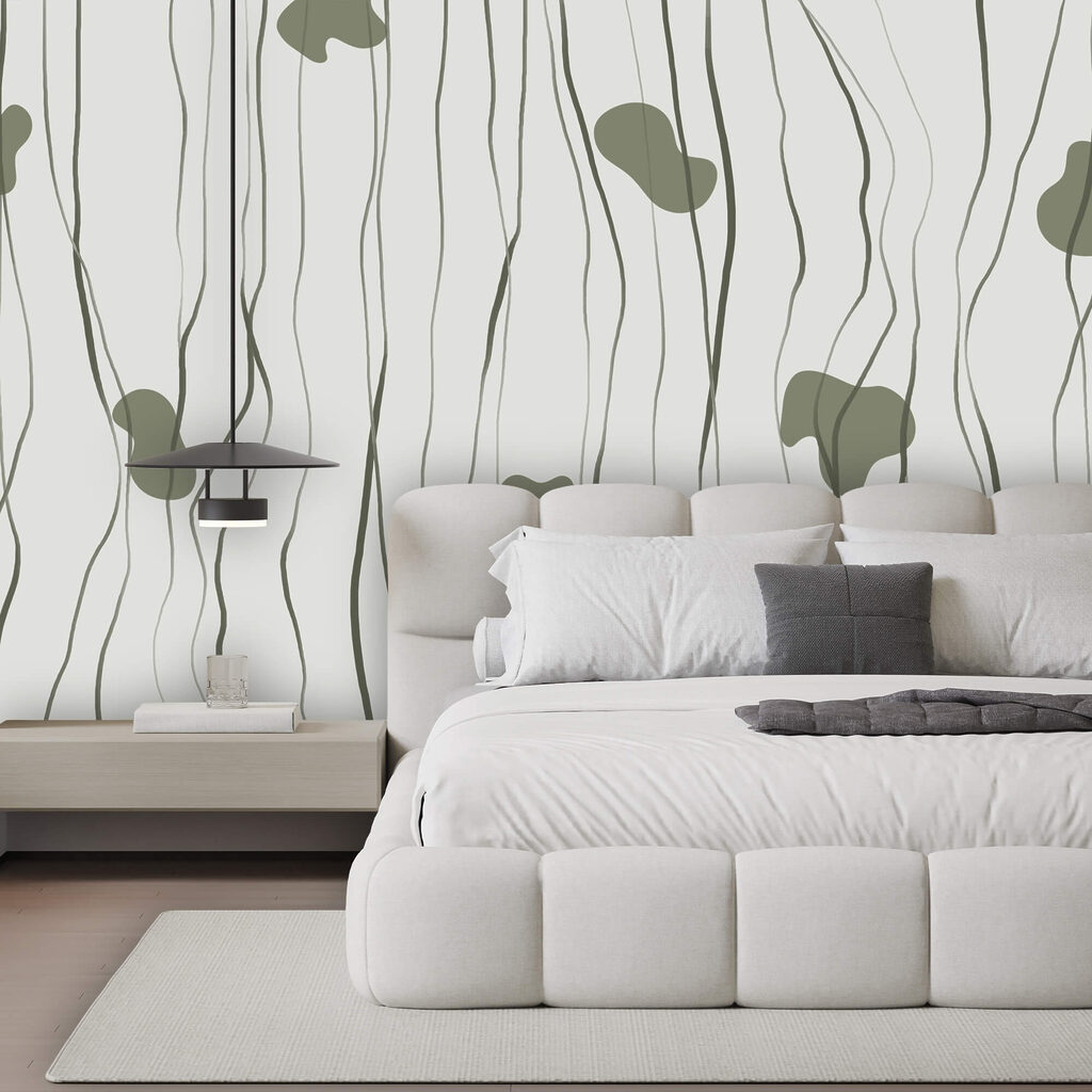 Μοτίβο από πράσινες και γκρι γραμμές