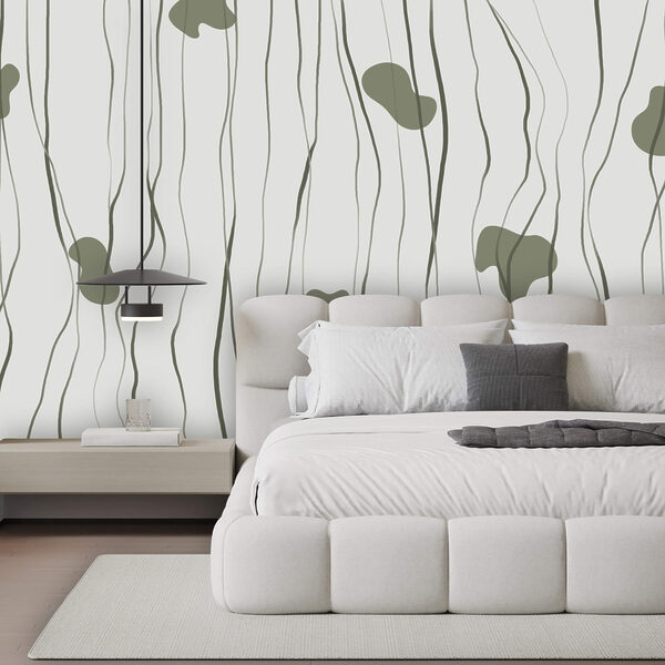 Μοτίβο από πράσινες και γκρι γραμμές