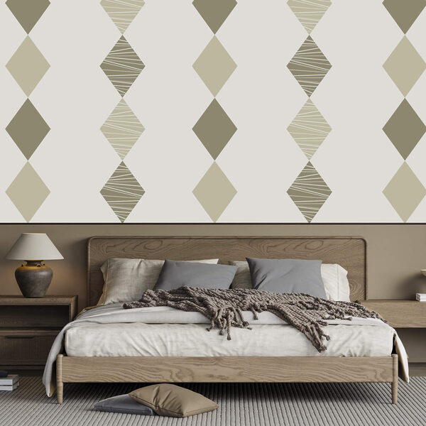 Μοτίβο με ρόμβους σε λευκό φόντο