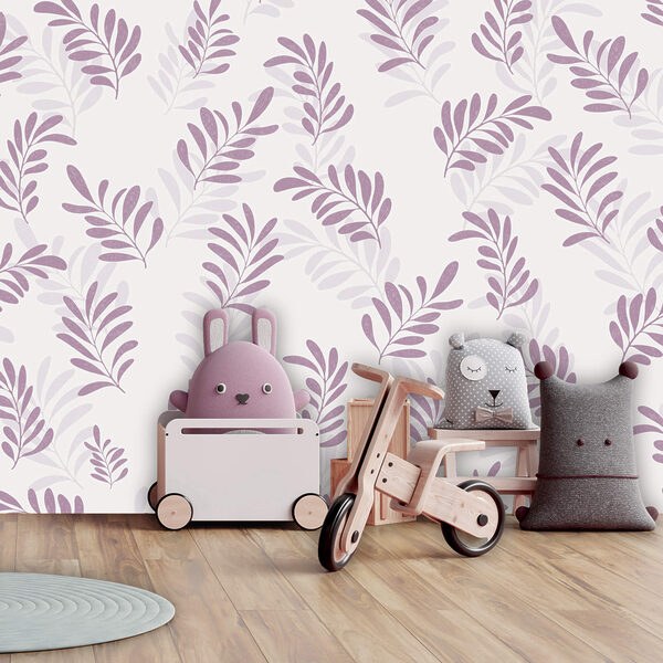 Μοτίβο με μοβ φύλλα