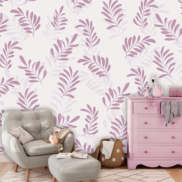 Μοτίβο με μοβ φύλλα