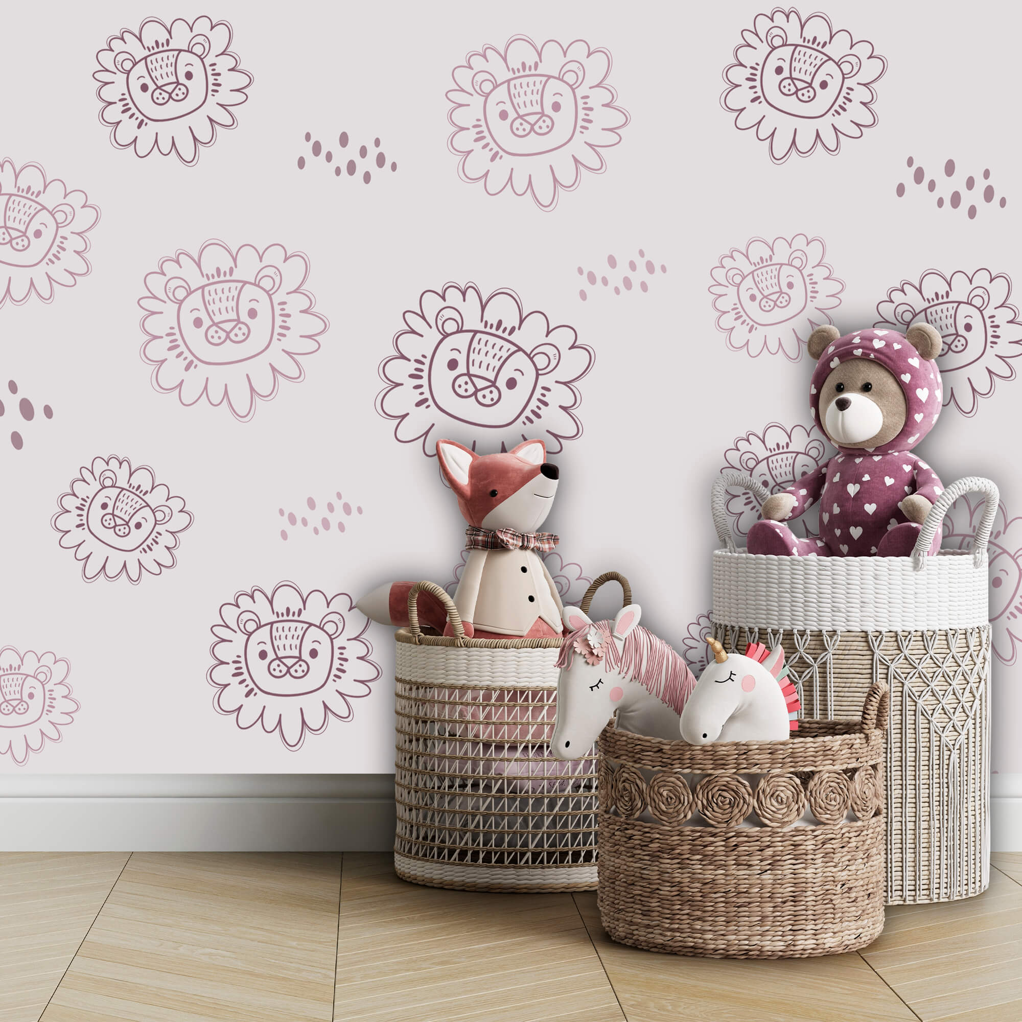 Μοτίβο με κεφάλια λιονταριών