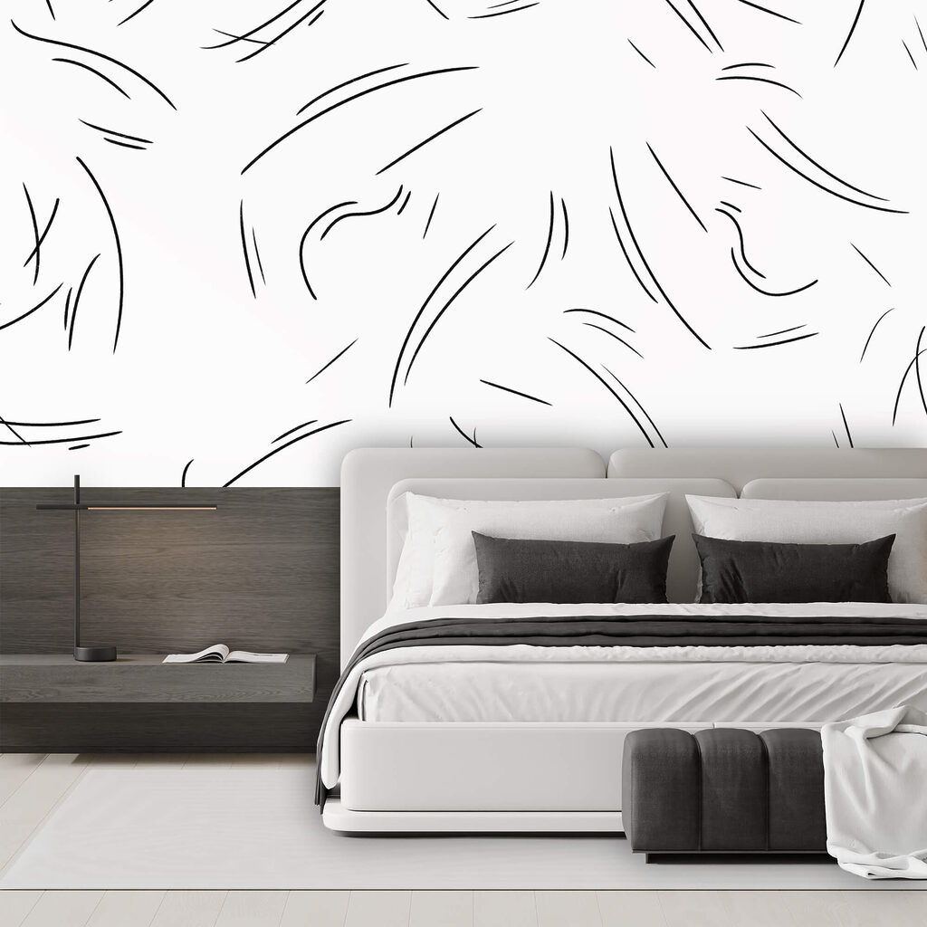 Μαύρες γραμμές σε λευκό φόντο