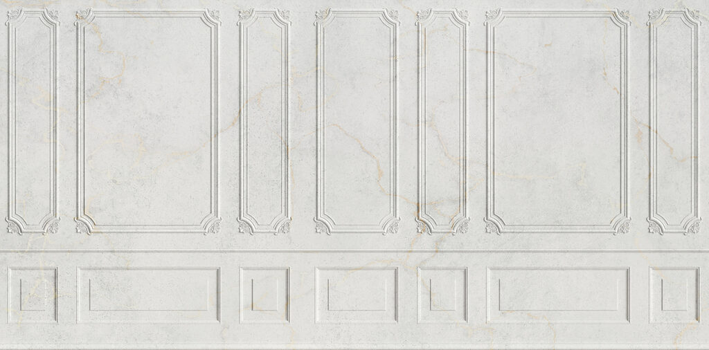 White wall with rectangular designs White wall with rectangular designs