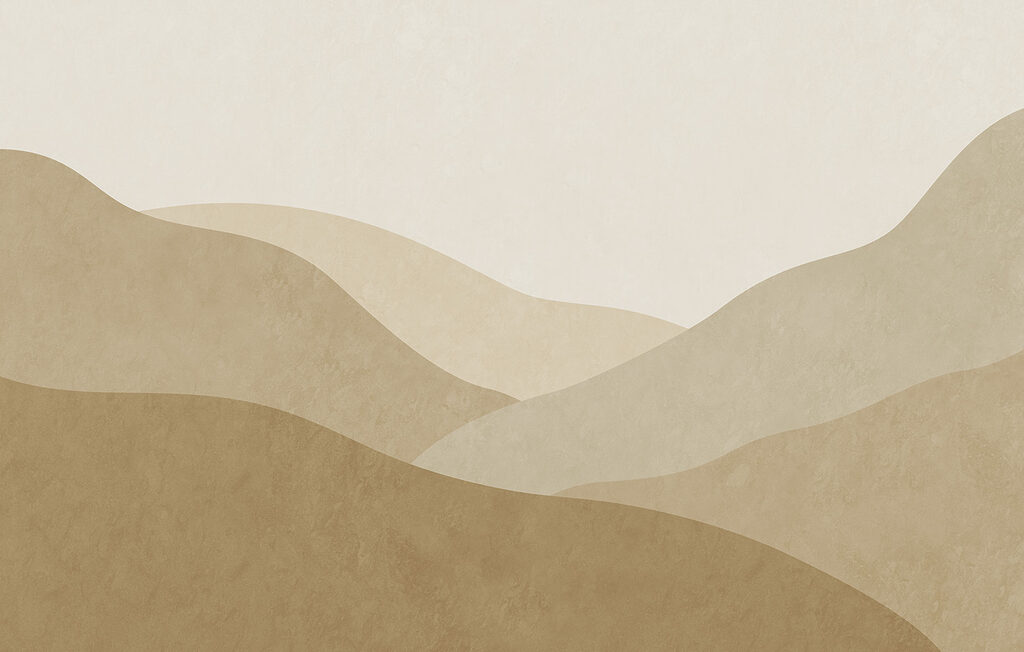 Brown hills with a white background Brown hills with a white background