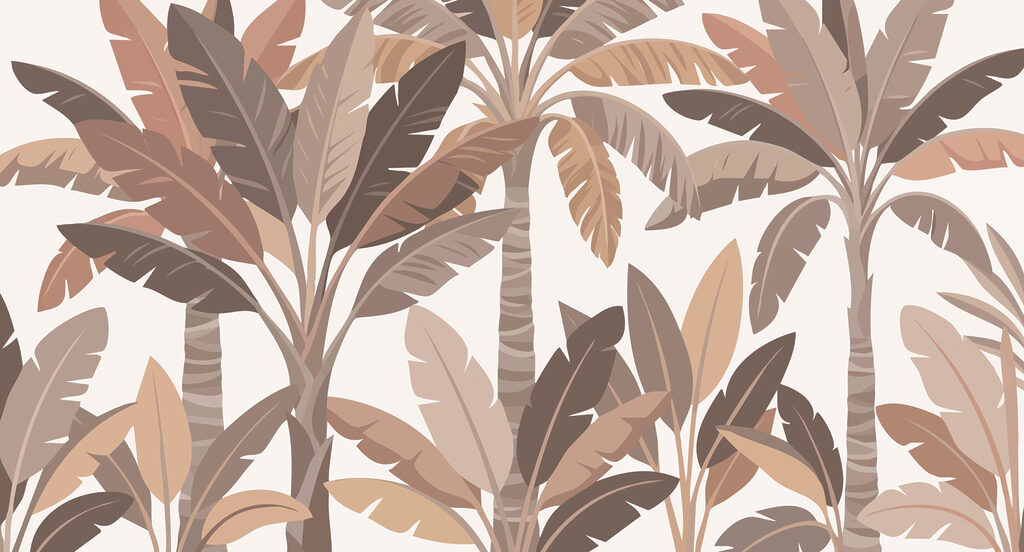 Pattern of palm trees