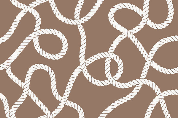 Pattern of white rope