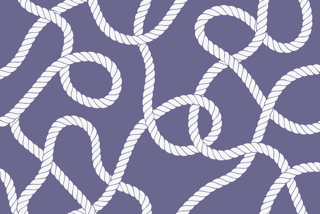Pattern of white rope Pattern of white rope