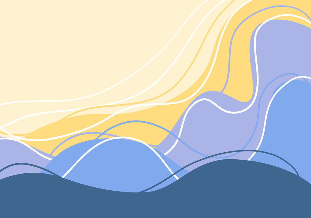Blue and yellow waves Blue and yellow waves