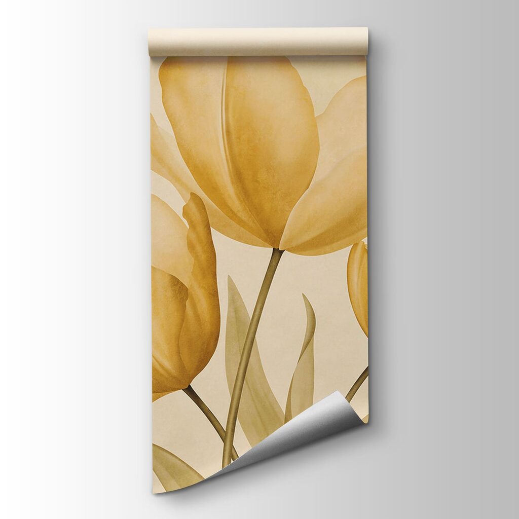 Yellow flowers with green leaves