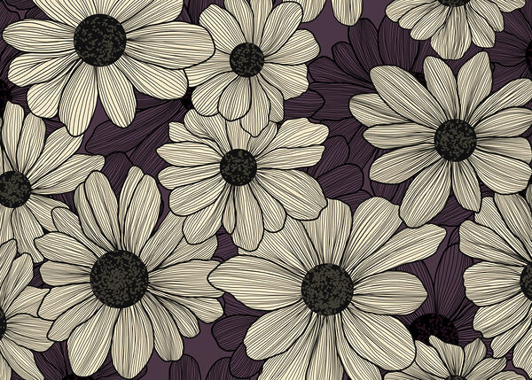 Vibrant floral design with dark tones Vibrant floral design with dark tones